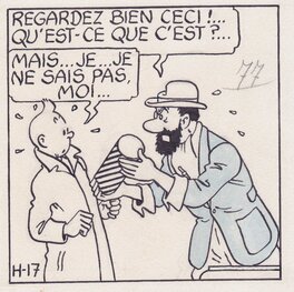 Planche originale - 1944 - Hergé, Tintin: Les 7 boules de Cristal © HERGE MOULINSART