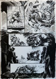 Nic Klein - Incredible Hulk #8 p18 - Massive Monster Kill with Ghost Rider '44! - Planche originale