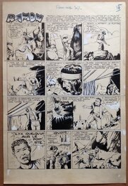 Rémy Bordelet - Bordelet Rémy (RÉMY - Atelier Chott) Ramon le gaucho Planche Originale 1 Titre (35) ,Encre de Chine petit format Rancho année 50 - Comic Strip